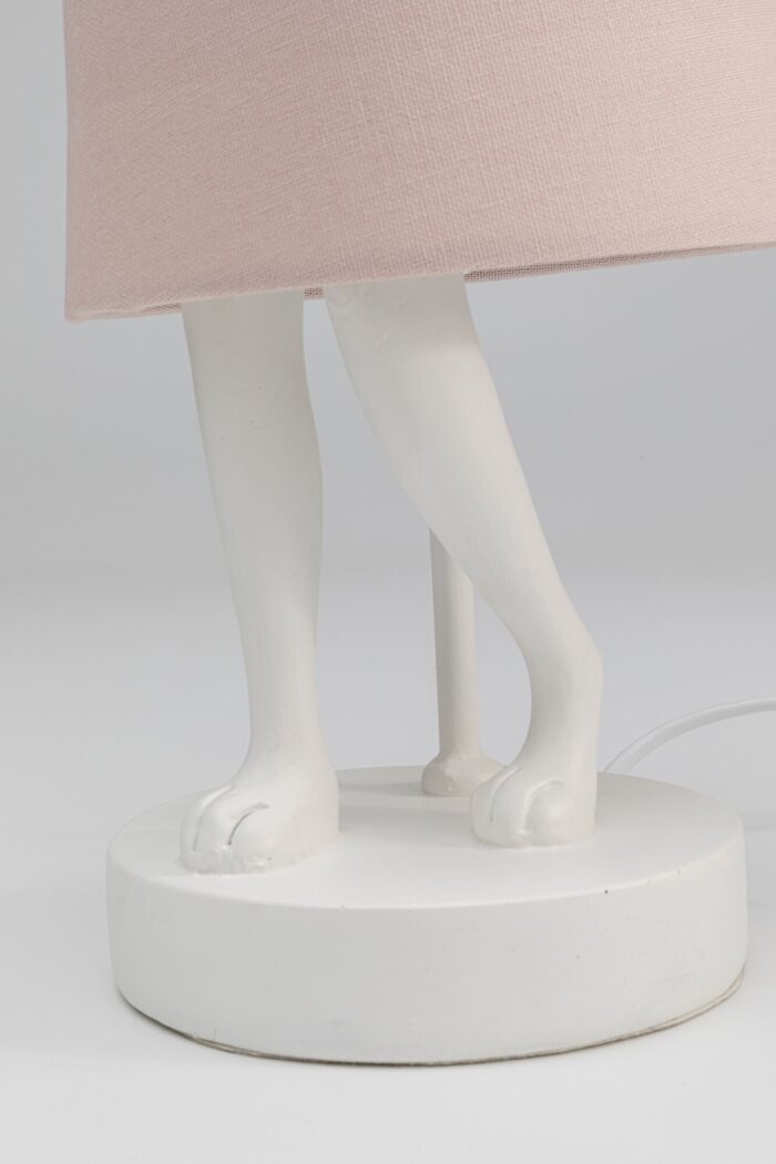 VEIOZĂ ANIMAL RABBIT ALB/ROSE 50CM