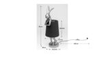 VEIOZĂ ANIMAL RABBIT ALB/ROSE 50CM