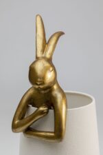 VEIOZĂ ANIMAL RABBIT AURIU/ALB 50CM