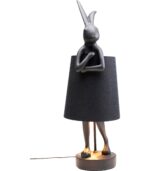 VEIOZĂ ANIMAL RABBIT NEGRU MAT 68CM