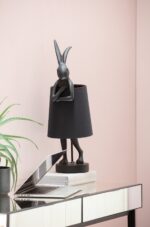 VEIOZĂ ANIMAL RABBIT NEGRU MAT 68CM