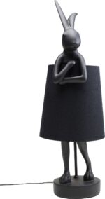 VEIOZĂ ANIMAL RABBIT NEGRU MAT 68CM