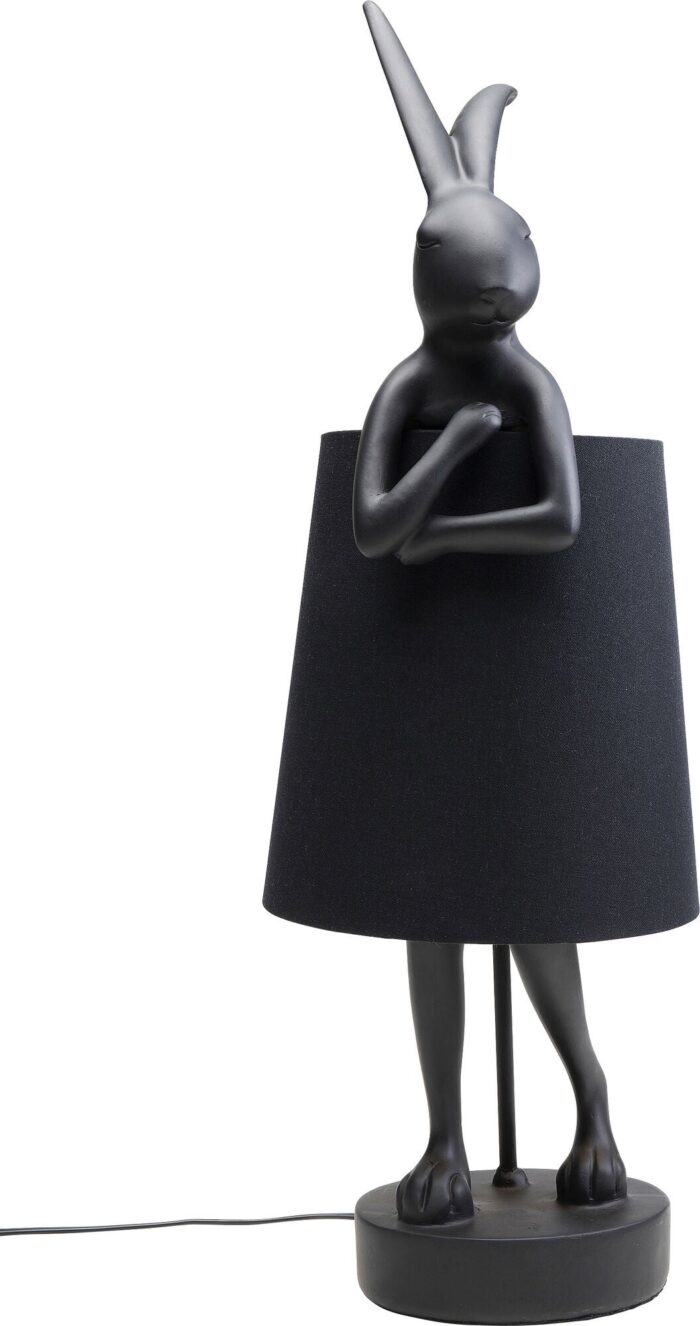 VEIOZĂ ANIMAL RABBIT NEGRU MAT 68CM