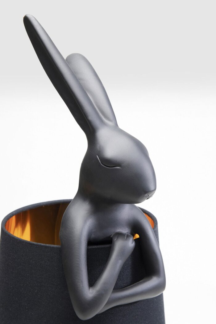 VEIOZĂ ANIMAL RABBIT NEGRU MAT 68CM