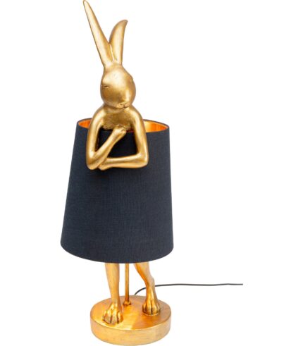 VEIOZĂ ANIMAL RABBIT AURIU/NEGRU 68CM