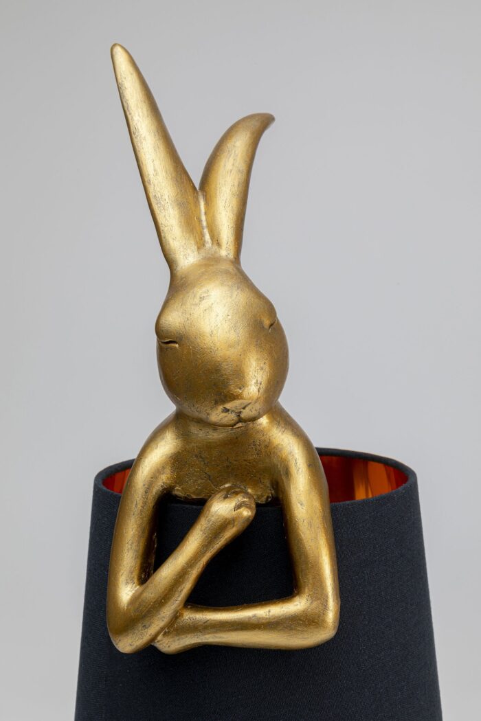VEIOZĂ ANIMAL RABBIT AURIU/NEGRU 68CM