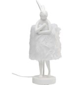 VEIOZĂ ANIMAL RABBIT FUR ALB/ARGINTIU 50 CM