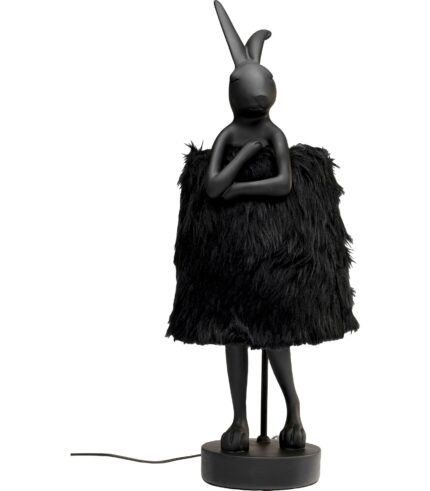 VEIOZĂ ANIMAL RABBIT FUR NEGRU/AURIU 68 CM