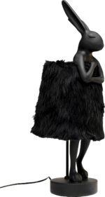 VEIOZĂ ANIMAL RABBIT FUR NEGRU/AURIU 68 CM