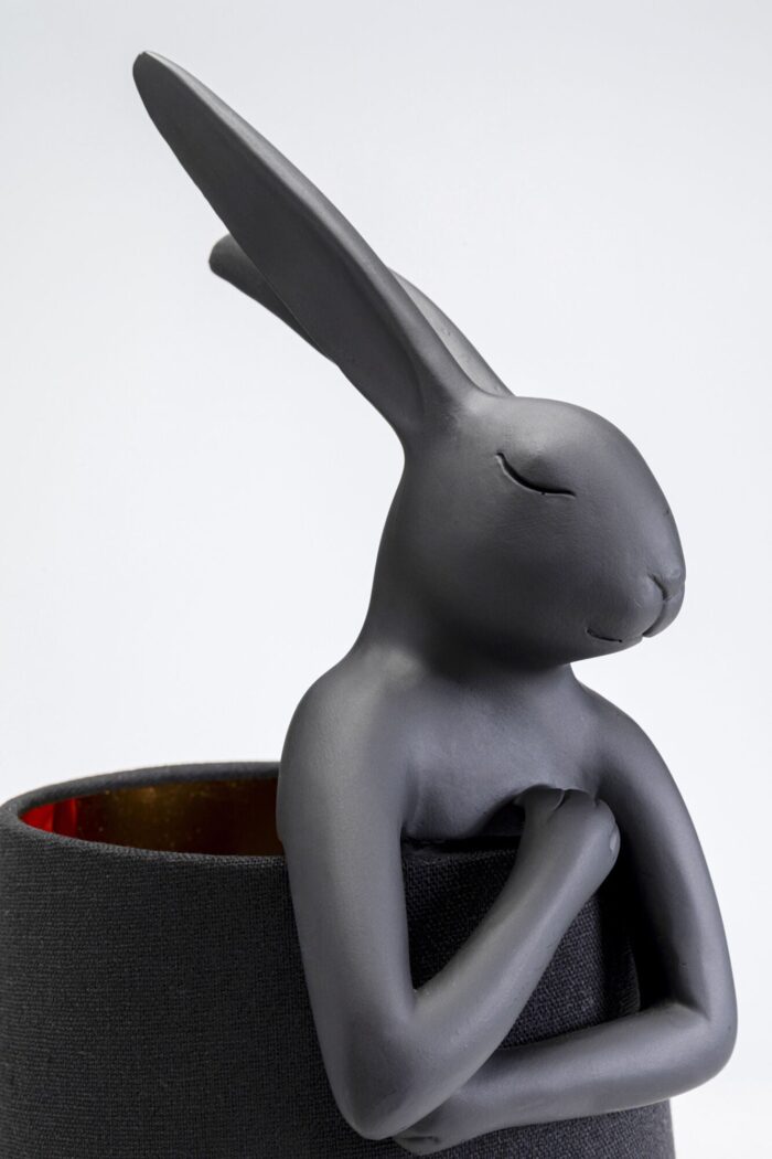 VEIOZĂ ANIMAL RABBIT MATT NEAGRĂ 50CM
