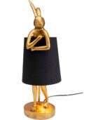 VEIOZĂ ANIMAL RABBIT AURIU/NEGRU 50CM