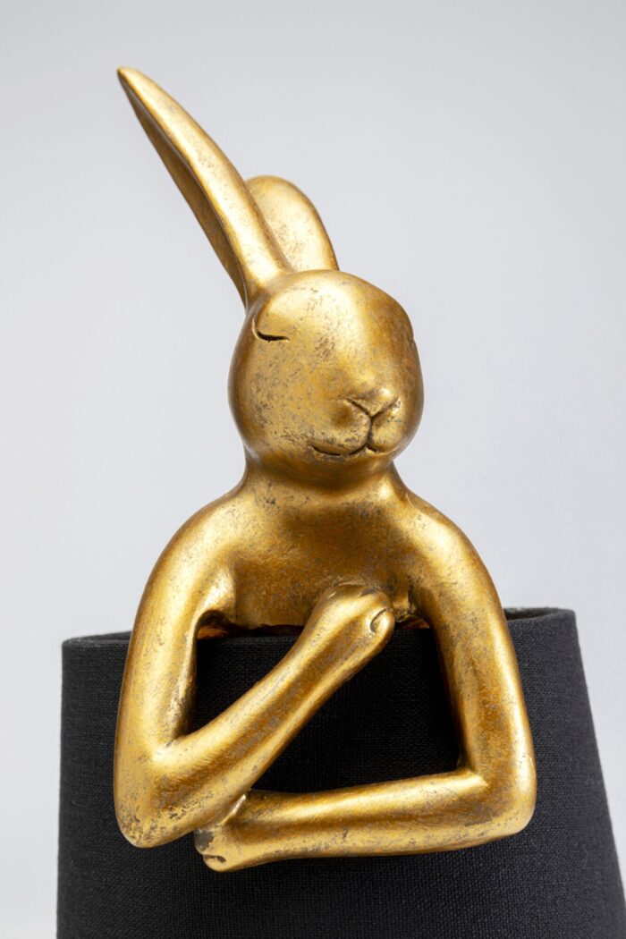 VEIOZĂ ANIMAL RABBIT AURIU/NEGRU 50CM