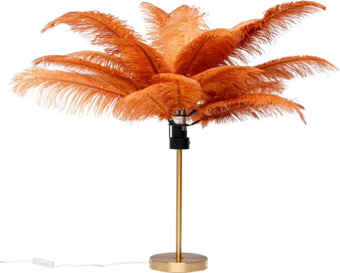 VEIOZĂ FEATHER PALM RUSTY RED 60 CM BAZA AURIE