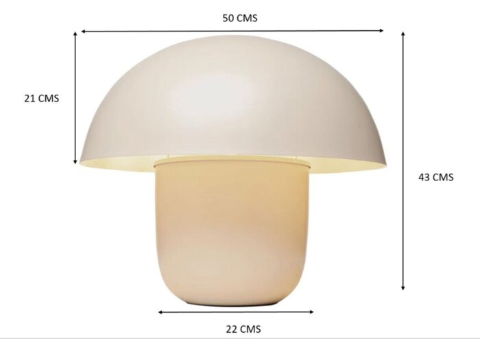 VEIOZĂ MUSHROOM BEJ 44 CM