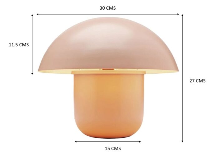 VEIOZĂ MUSHROOM PEACH 27 CM