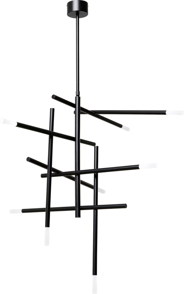 LUSTRĂ NEAGRĂ DIN OȚEL STICKS SCHWARZ 125X170 CM
