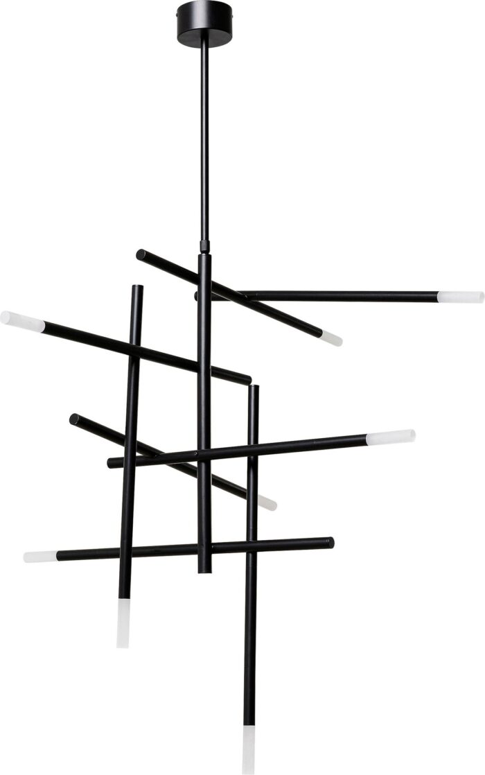 LUSTRĂ NEAGRĂ DIN OȚEL STICKS SCHWARZ 125X170 CM