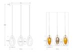 PENDUL DIAMOND FEVER DINING NEGRU 67CM