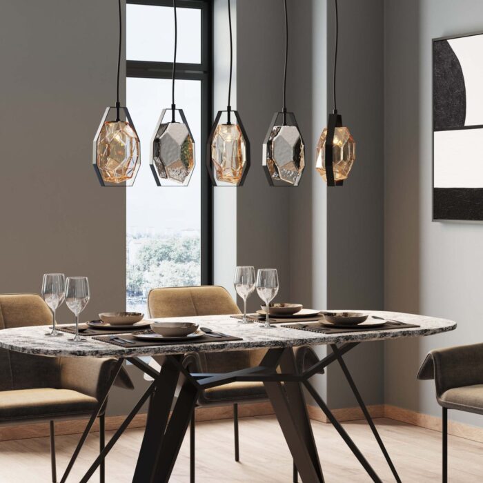 PENDUL DIAMOND FEVER DINING NEGRU 110CM