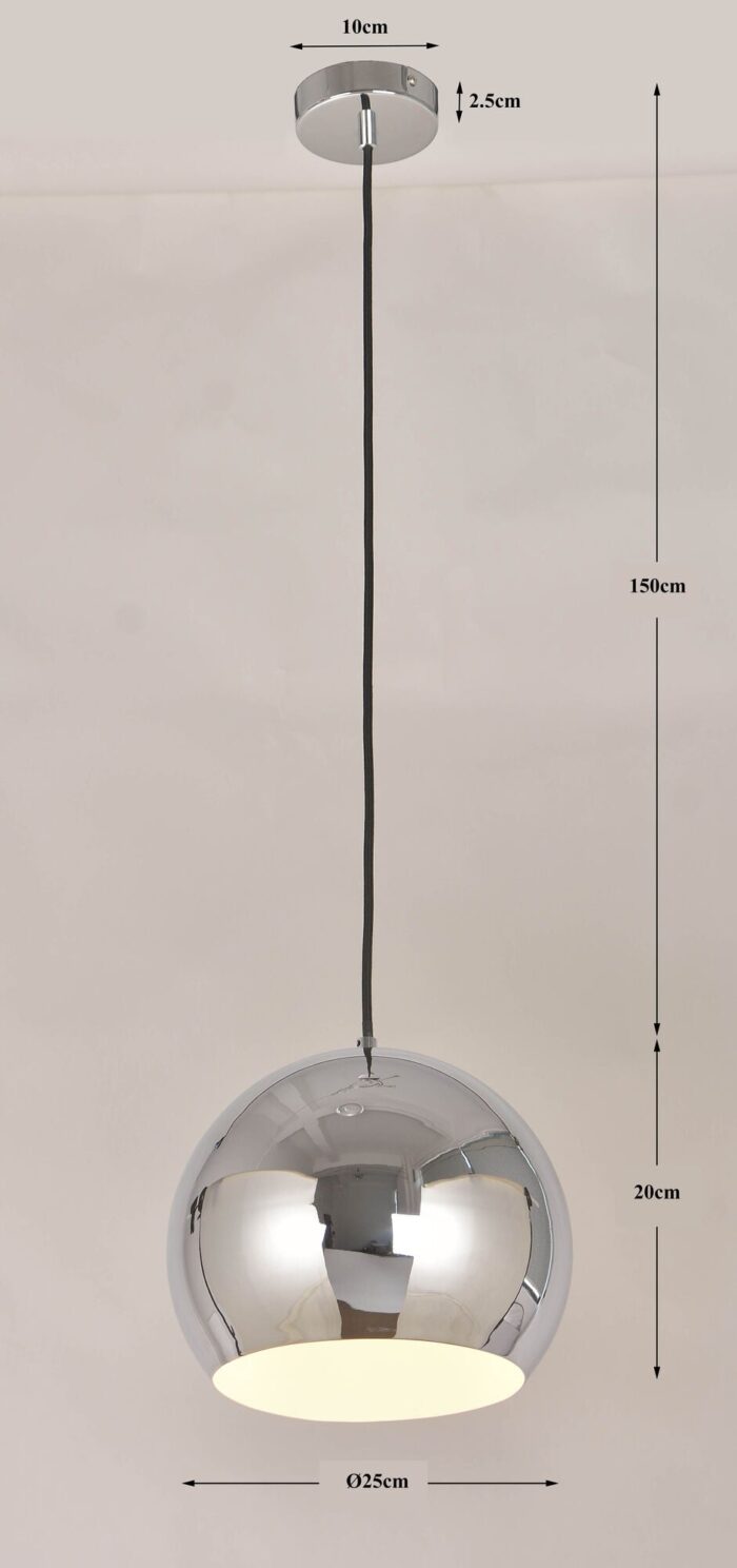 PENDUL CALDAIA SILVER Ø25 CM