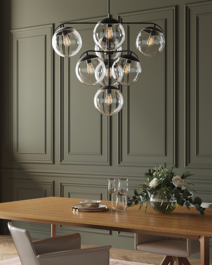 PENDUL LASMINA BUNCH NEGRU Ø91 CM