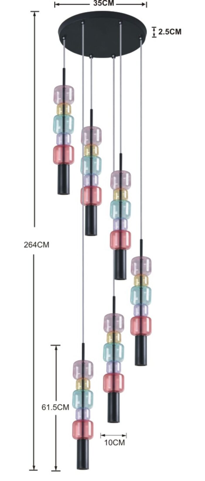 PENDUL CANDY BAR COLORE Ø41CM