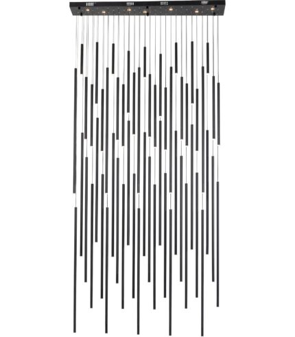 LUSTRĂ LED XXL LIVING VEGAS DELUXE NEGRU 154X320 CM