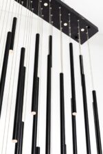 LUSTRĂ LED XXL LIVING VEGAS DELUXE NEGRU 154X320 CM