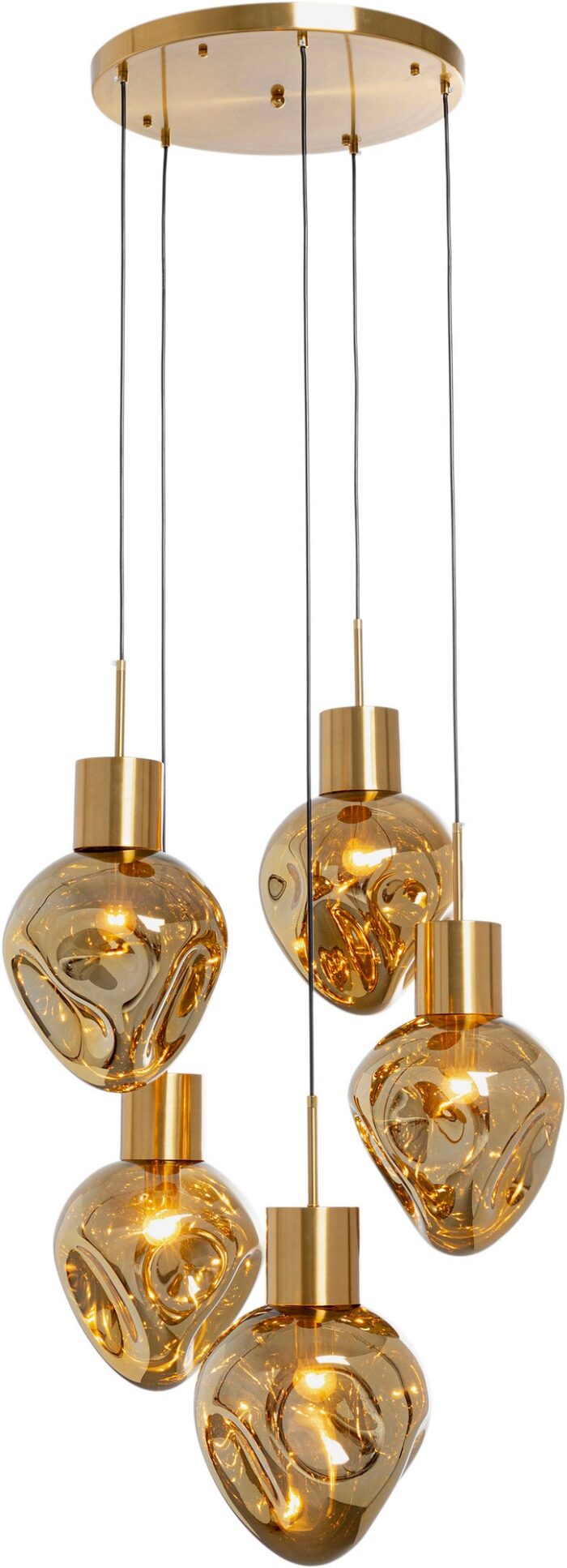 LUSTRĂ TIP PENDUL SUPERNOVA AMBER CINQUE Ø50 CM