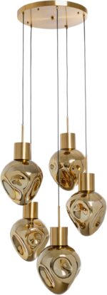 LUSTRĂ TIP PENDUL SUPERNOVA AMBER CINQUE Ø50 CM