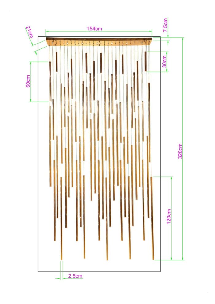 LUSTRĂ LIVING VEGAS DELUXE CANARU LED
