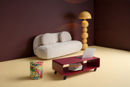 COMODA JOASA LOUNGE M MOVE BERRY 90X30CM