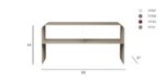 COMODA JOASA LOUNGE M TAUPE 90X44CM