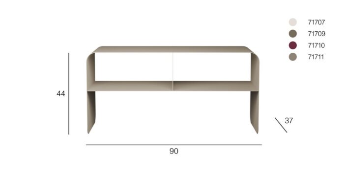 COMODA JOASA LOUNGE M TAUPE 90X44CM