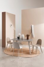 Masă Arjeta 140x80 Alb – imagine 5