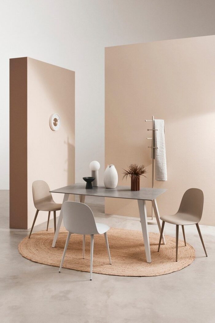 Masă Arjeta 140x80 Alb – imagine 5