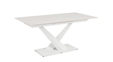 Masă Extensibilă Johannes 160/200x90 Alb – imagine 2