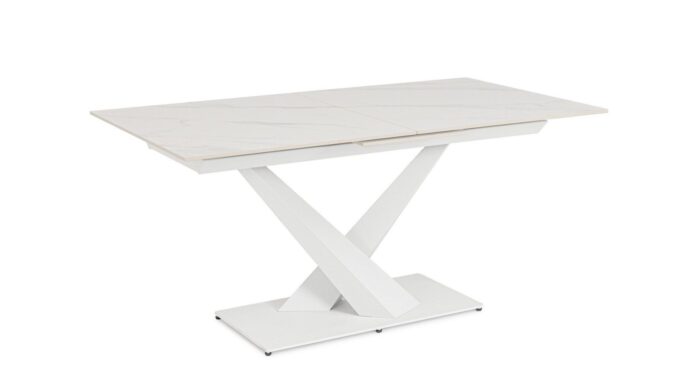 Masă Extensibilă Johannes 160/200x90 Alb – imagine 2