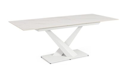 Masă Extensibilă Johannes 160/200x90 Alb