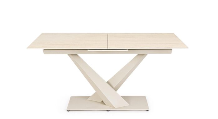 Masă Extensibilă Johannes 160/200x90 Fildeș – imagine 4