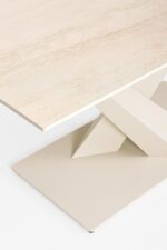 Masă Extensibilă Johannes 160/200x90 Fildeș – imagine 5