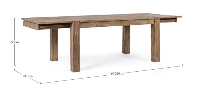 Masă Extensibilă Salford 160/260x100 – imagine 3