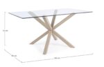 Masă May Picior Natur 160x90 – imagine 2