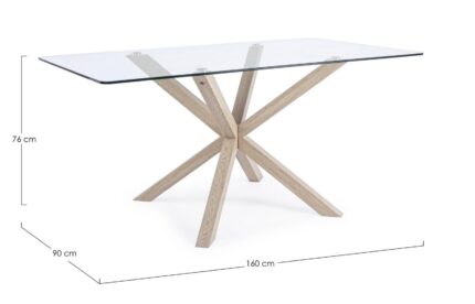 Masă May Picior Natur 160x90 – imagine 2