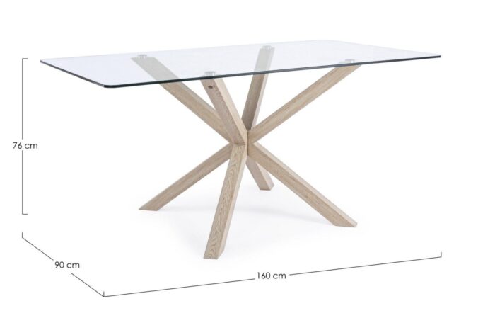 Masă May Picior Natur 160x90 – imagine 2