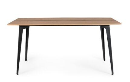 Masă Melys Natur/Negru 160x75 – imagine 2