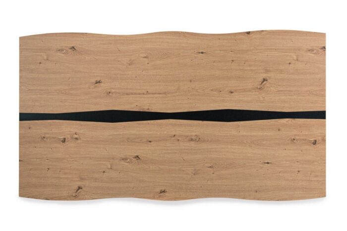 Masă Melys Natur/Negru 160x75 – imagine 4
