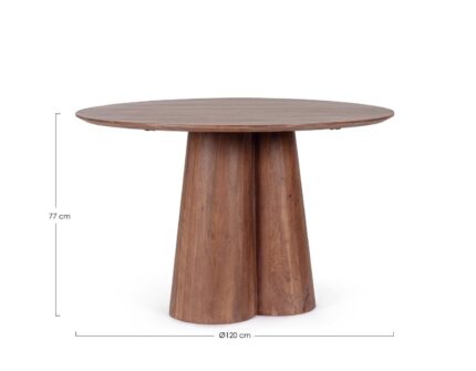 Masă Nassor Tabac Ø120 – imagine 2