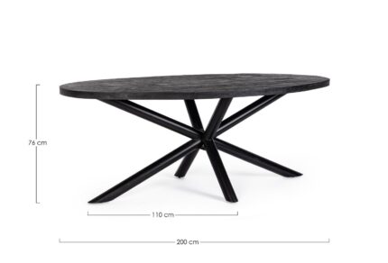 Masă Ovală Hastings 200x110 – imagine 2