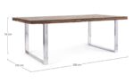 Masă Stanton 220x100 Cu Sticlă – imagine 2